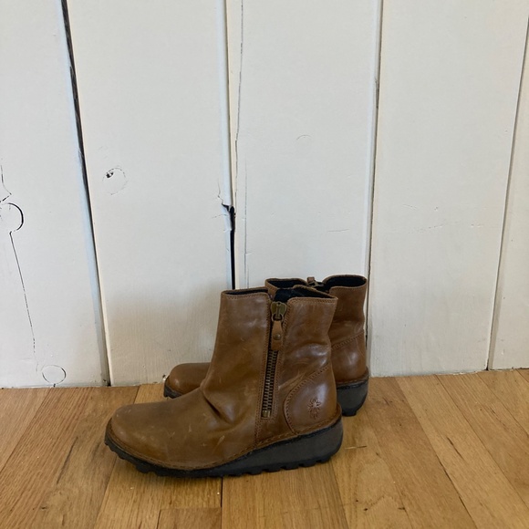 London Fly Brown Leather boots - Picture 3 of 8